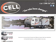 Tablet Screenshot of cellcaravans.com.au